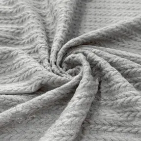Pletenina LIGHT ANGORA CABLY grey