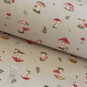 Dekorativna tkanina Linenlook Amanite multico