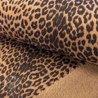 Tkanina za kapute TEDDY SUEDE Panther LEO light brown
