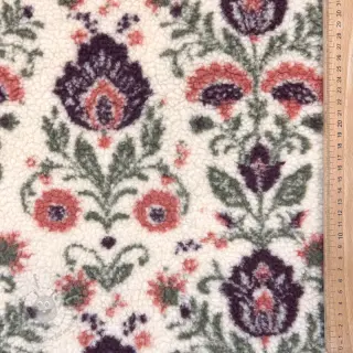 Tkanina za kapute TEDDY JACQUARD Pretty mix design F
