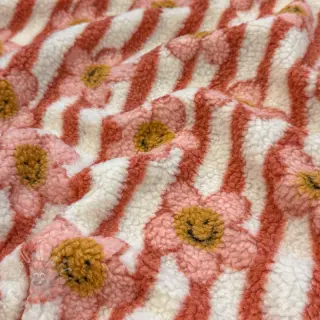 Tkanina za kapute TEDDY JACQUARD Pretty mix design D