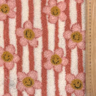 Tkanina za kapute TEDDY JACQUARD Pretty mix design D