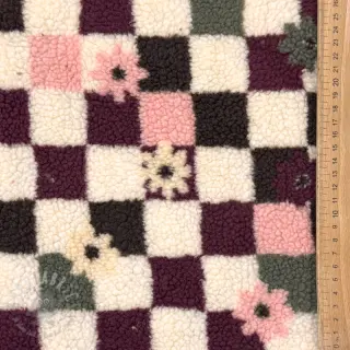 Tkanina za kapute TEDDY JACQUARD Pretty mix design C