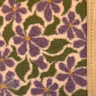 Tkanina za kapute TEDDY JACQUARD Pretty mix design B