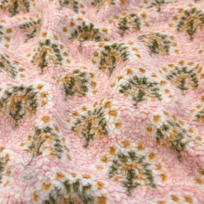 Tkanina za kapute TEDDY JACQUARD Pretty mix design A