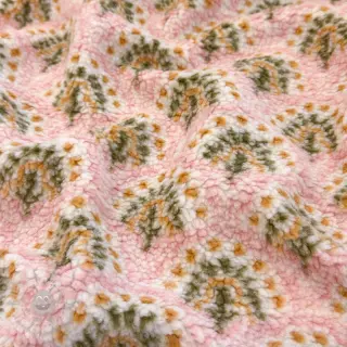 Tkanina za kapute TEDDY JACQUARD Pretty mix design A