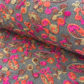 Tkanina za kapute WOOL Retro