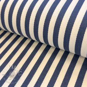 Dekorativna tkanina Herringbone striped jeans