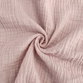 Dvoslojna gaza/muslin old rose ORGANIC