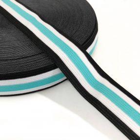 Guma glatka 3 cm Side stripe mint