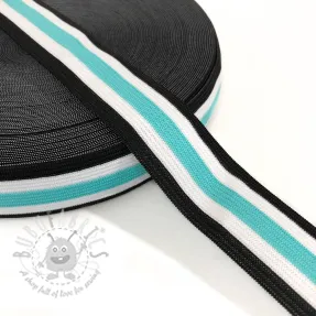 Guma glatka 3 cm Side stripe mint