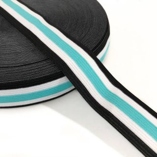 Guma glatka 3 cm Side stripe mint