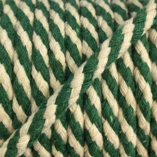 Pamučna vrpca 5 mm green ecru