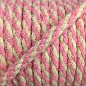 Bombažna vrvica 5 mm light pink ecru