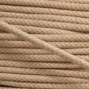 Pamučna upletena vrpca 8 mm beige