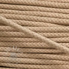 Pamučna upletena vrpca 8 mm beige