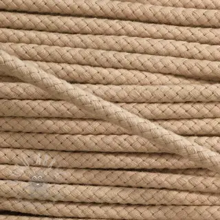 Pamučna upletena vrpca 8 mm beige