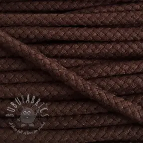 Pamučna upletena vrpca 8 mm choco