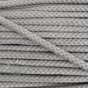 Pamučna upletena vrpca 8 mm light grey