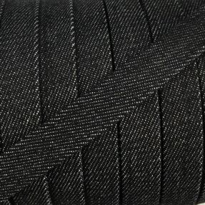 Pamučna vrpca ravna 15 mm Denim black