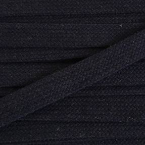 Pamučna vrpca plosnata 13 mm black
