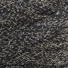 Pamučna vrpca plosnata 15 mm melange black