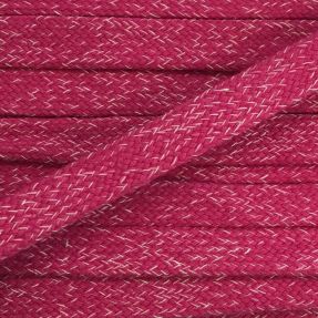 Bavlnená šnúra plochá 15 mm melange fuchsia