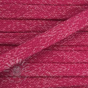 Pamučna vrpca ravna 15 mm melange fuchsia