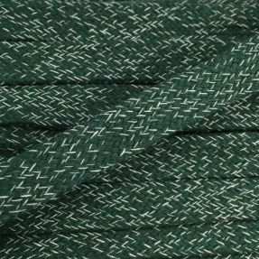 Bavlnená šnúra plochá 15 mm melange green