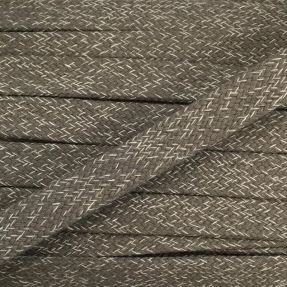 Bavlnená šnúra plochá 15 mm melange sand