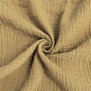 Dvoslojna gaza/muslin beige ORGANIC