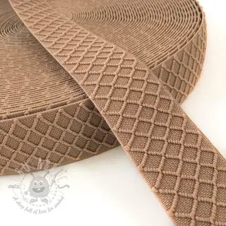 Guma glatka 4 cm Rhombus beige