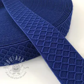 Guma glatka 4 cm Rhombus blue