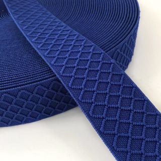 Guma glatka 4 cm Rhombus blue
