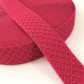 Guma glatka 4 cm Rhombus fuchsia
