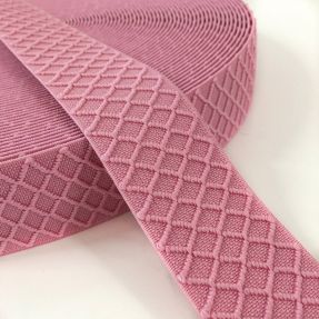 Guma glatka 4 cm Rhombus light pink