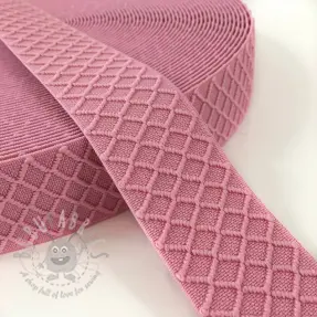 Guma glatka 4 cm Rhombus light pink