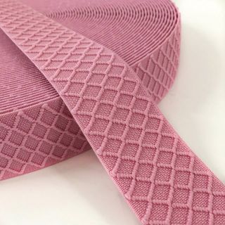 Guma glatka 4 cm Rhombus light pink