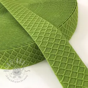 Guma glatka 4 cm Rhombus lime