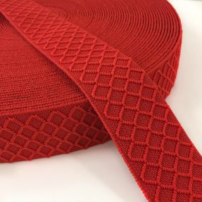 Guma glatka 4 cm Rhombus red