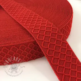 Guma glatka 4 cm Rhombus red
