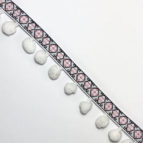 Pompom JACQUARD white