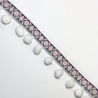 Pompom JACQUARD white