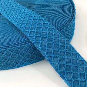 Guma glatka 4 cm Rhombus turquoise