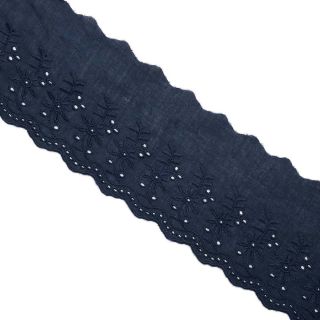 Krajka Double flower dark blue