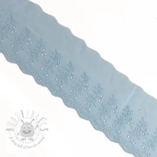 Čipka Double flower light blue