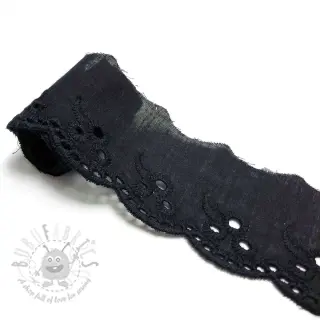 Čipka Flower black