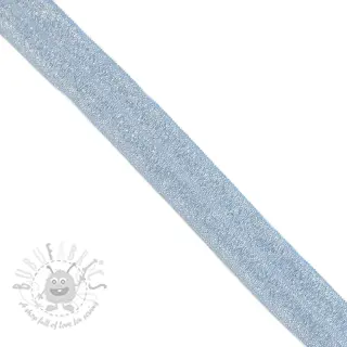 Pasica elastična glitter 20 mm light blue