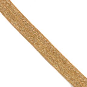 Pasica elastična glitter 20 mm ochre