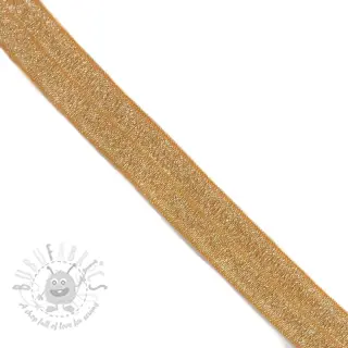 Pasica elastična glitter 20 mm ochre